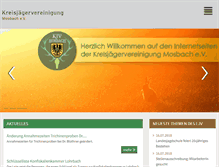 Tablet Screenshot of kjv-mosbach.de